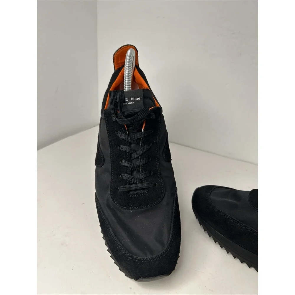 Rag & Bone Retro Ortholite Sneakers Men's Sz 43 EU - US 10 Black‎